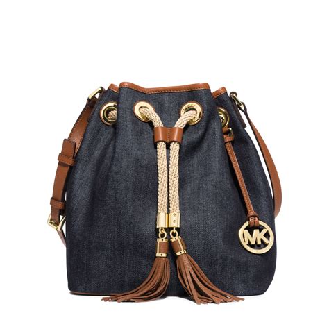 michael kors marina denim bag|michael kors jean bag.